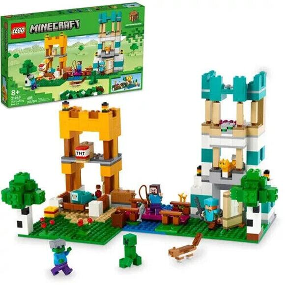 LEGO Minecraft BRAND NEW The Crafting Box 4.0 21249 Building Bricks Retired - Picture 1 of 5